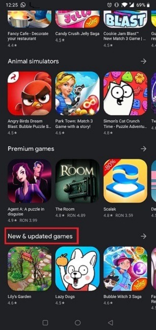 Encuentra nuevos juegos en la Android Play Store Nuevos juegos actualizados