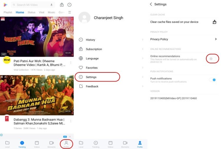 Disable MIUI ads in Video app