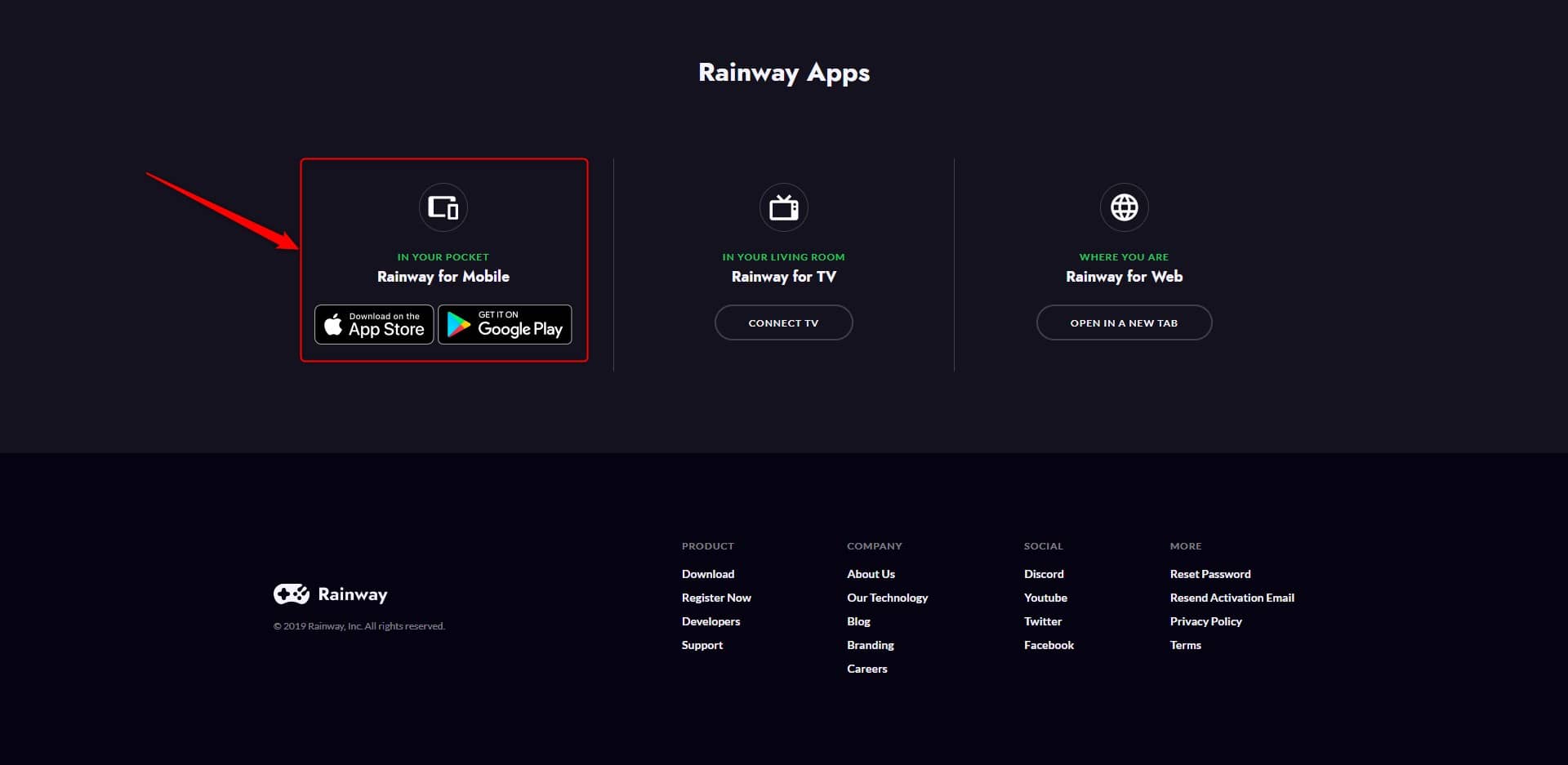 Télécharger l'application mobile Rainway