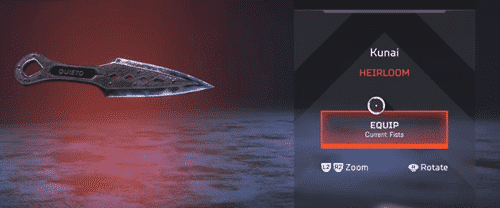 Kunai Heirloom en Apex Legends