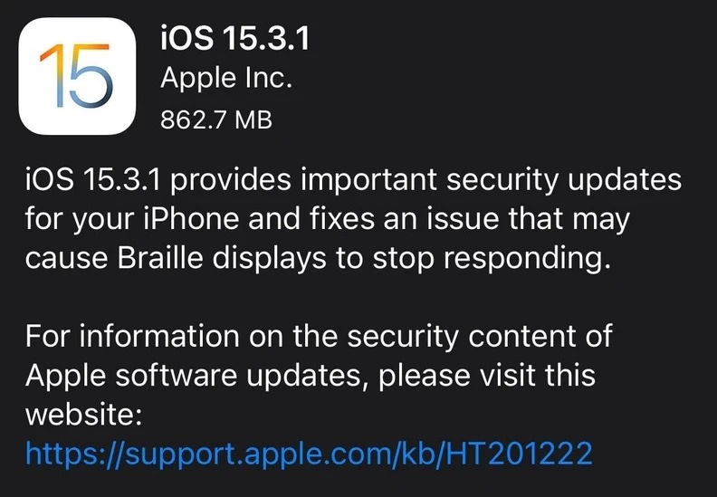 1644574883 413 Apple quiere que instales iOS 1531 para solucionar un grave